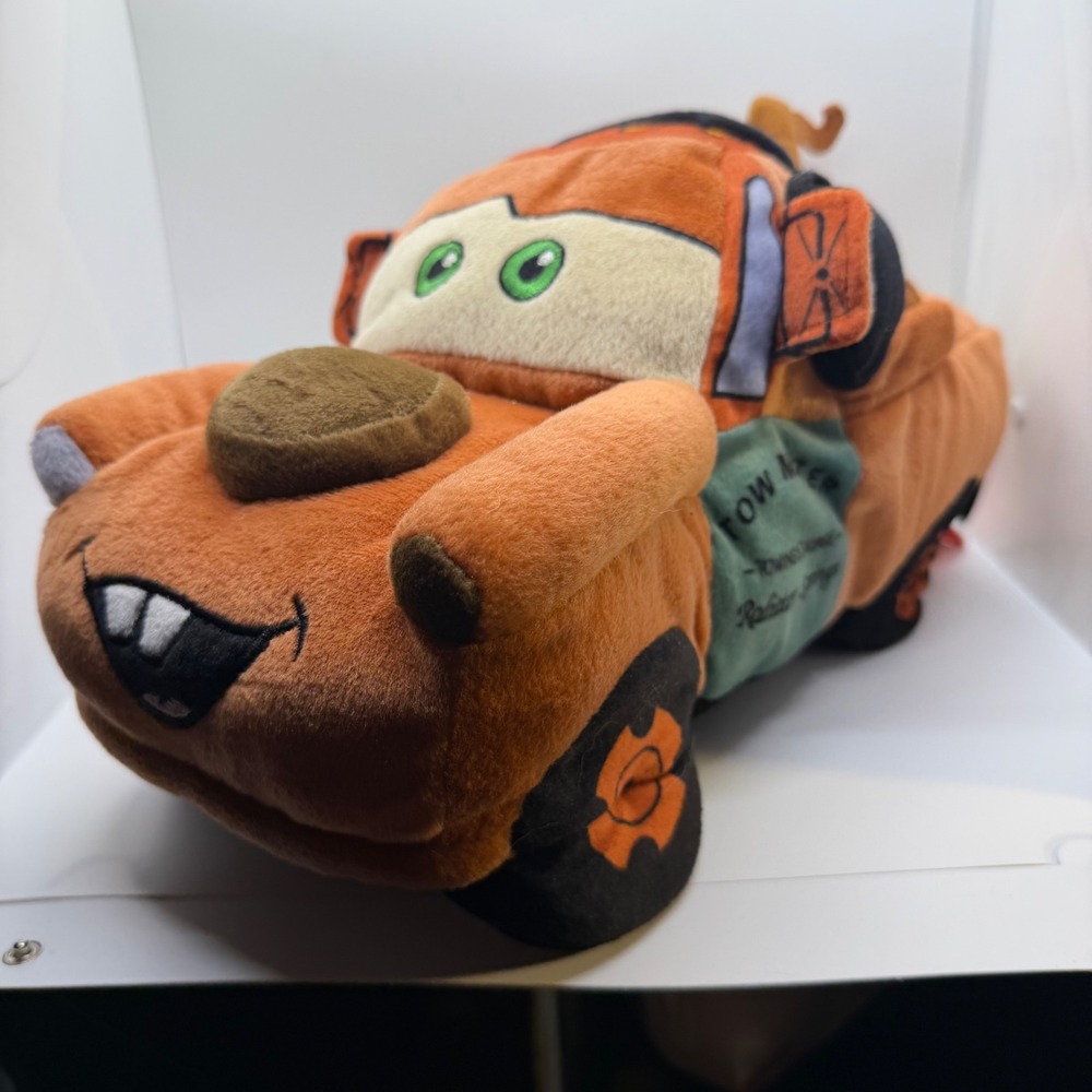 Disney Pixar Cars Mater Plush Stuffed Toy Towing Radiator Springs 7in Orange‎ - Picture 3 of 16